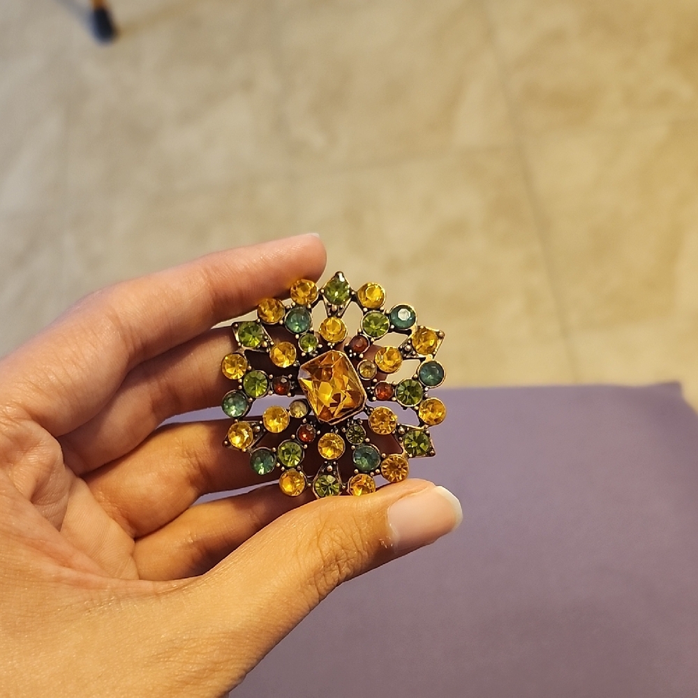 Vintage Liz Claiborne Brooch Fall Color